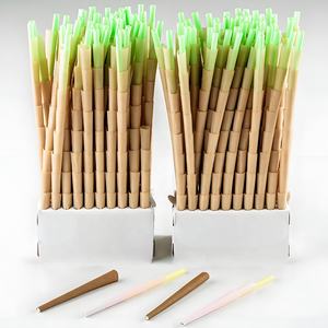 Papiers à rouler 1 1/4 pré-roulés 100% biologiques, personnalisables avec logo, anti-odeur, à l'épreuve des enfants, naturels, bruns, bruts, en cônes, Rizlas, rouleaux, wraps avec filtres - Product Image 4