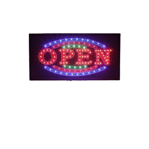 Panneau publicitaire LED à défilement, lettres lumineuses OPEN, enseigne de magasin, indicateur lumineux, taille et motif personnalisables - Product Image 1