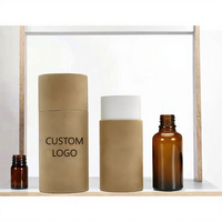 Tubes en papier personnalisés de haute qualité, écologiques, imprimés par estampage, pour emballages de cosmétiques, de parfums et d'huiles essentielles