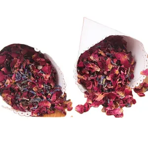 Pétalas de flores rosa seca pequena, venda quente de 2023 biodegradáveis comestíveis, natural, rosa, chá/decoração/casamento