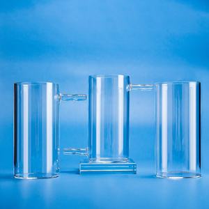 फैक्ट्री कस्टम क्यूarzo ने सिलिका उच्च तापमान पारदर्शी बेलनाकार क्वार्ट्ज बीकर को बिना स्टब्स के - Product Image 1