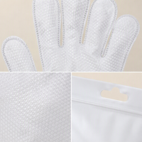 Lingettes-gants nettoyantes pour animaux de compagnie, sans rinçage, hypoallergéniques, sans parfum, sans danger pour la léchage, lot de 6, portables pour le toilettage