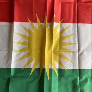 Prezzo a buon mercato 3x5 piedi bandiera Kurdistan, bandiera in poliestere 3 'x 5' stampato bandiera <span class=keywords><strong>Kurdish</strong></span> - Product Image 2