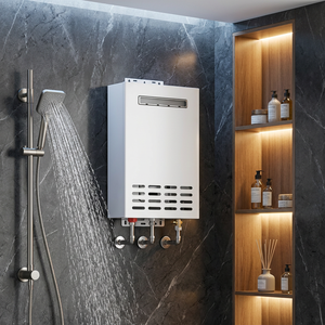 Chauffe-<span class=keywords><strong>eau</strong></span> instantané à gaz pour extérieur, 16L-20L, sans réservoir, échangeur de chaleur en acier inoxydable, classe <span class=keywords><strong>d</strong></span>'efficacité énergétique - Product Image 1