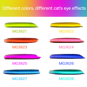 Poudre magnétique pour ongles effet œil de chat chrome caméléon, double effet chromé scintillant, inorganique, vente en gros - Product Image 4