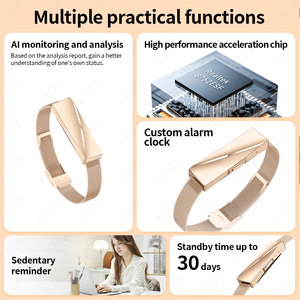 Reloj Inteligente LIGE BWDS01 <span class=keywords><strong>para</strong></span> Mujer en Oro Rosa, Reloj Inteligente <span class=keywords><strong>para</strong></span> <span class=keywords><strong>Parejas</strong></span>, Monitor de Actividad Física, Presión Arterial, Pulsera Inteligente Deportiva - Product Image 6