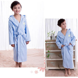 <span class=keywords><strong>Peignoir</strong></span> 100% coton avec logo brodé, robe avec capuche <span class=keywords><strong>de</strong></span> dessin animé, <span class=keywords><strong>peignoir</strong></span> uni, peignoirs - Product Image 3