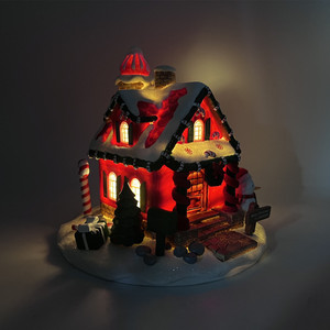 Maisons <span class=keywords><strong>de</strong></span> bonbons <span class=keywords><strong>de</strong></span> Noël en résine <span class=keywords><strong>village</strong></span> avec led - Product Image 2