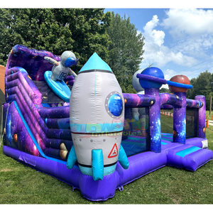 Castillo inflable gigante para niños, zona de juegos al aire libre, con tobogán, casa inflable, parque infantil espacial. - Product Image 3