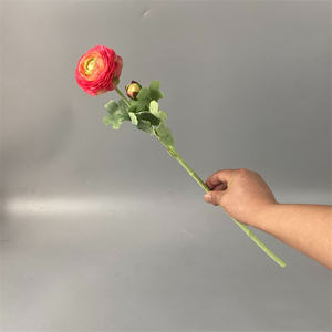 FL-460 Usine En Gros Unique Soie <span class=keywords><strong>Ranunculus</strong></span> Tige Branche Lotus Rose Fleurs <span class=keywords><strong>Asiaticus</strong></span> pour Salon De Mariage - Product Image 4