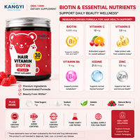 Gummies de Biotine 5000mcg Véganes – Complément Vitaminique pour Cheveux Sans Gélatine – Soutien Beauté – Certifié GMP – OEM ODM Marque Privée