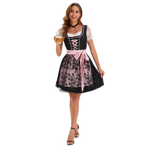 Costume d'Oktoberfest de Munich Yi Xiaoyi pour femmes, robe de serveuse de bière allemande, taille plus, tenue de serveuse de bar pour adultes - Product Image 3