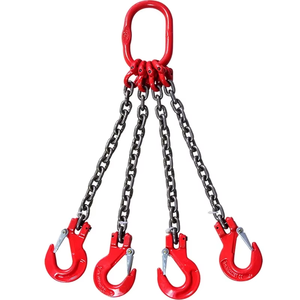 Ensemble complet <span class=keywords><strong>de</strong></span> sangles <span class=keywords><strong>de</strong></span> <span class=keywords><strong>levage</strong></span> robustes à 4 brins avec crochets réglables pour le <span class=keywords><strong>levage</strong></span> d'objets lourds - Product Image 1