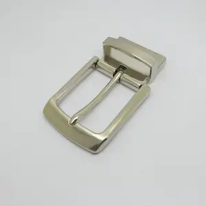 High Quality Reversible Pin Buckle Zinc Alloy Customizable Logo Clip Buckle 35mm Factory Wholesale Belt Buckle