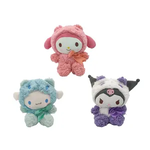 Cute Baby Dolls Toy Stuffed Animal Head Plush Kids Toys My Melody Soft Plush Dolls Kids Animal Melody Toys