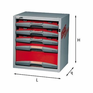 Armario para Herramientas Usag 5000 F3 495x375x542 mm con Cerradura con Llave y Sistema de Cierre con Candado para Almacenamiento en Taller - Product Image 1