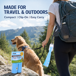 Bolsas para Desechos de Perros Recicladas GRS PCR de Fábrica OEM ODM para Paseos Diarios y Viajes, Empaque Personalizado con Marca Privada - Product Image 3