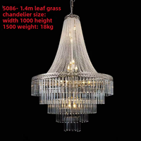 Grand lustre rond moderne en métal multicouche, nouvelle décoration de plafond pour mariage avec lampe de salle