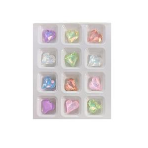 Paso Sico <span class=keywords><strong>12</strong></span>スロットK9ガラスクリスタルダイヤモンド尖ったネイルアートジュエリーセットMKネイルラインストーン衣服 - Product Image 5