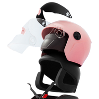 Charmant casque de moto électrique ABS 3C DOT de style simple face ouverte