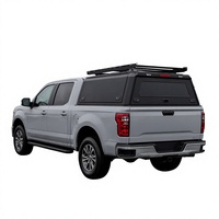 Capot de camionnette en alliage d'aluminium noir, rigide, sur mesure, léger et robuste pour F150 2021+/RAM 1500 2019+ 5.5FT 601L-800L