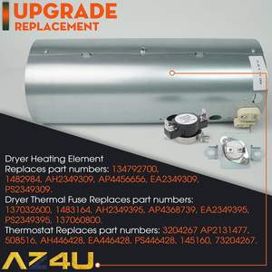 AZ4U 137114000 Fusible térmico 137032600 Termostato 137060800 Conjunto <span class=keywords><strong>de</strong></span> elemento calefactor secador para Electrolux <span class=keywords><strong>Frigidaire</strong></span> Electric - Product Image 6