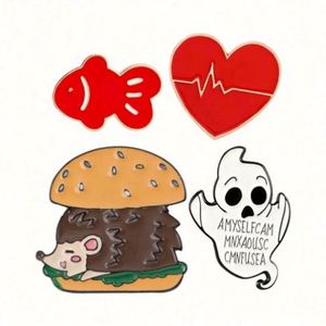 Pin de Esmalte de Hierro Personalizado Barato con Impresión UV/Serigrafía, Baño de Oro, Diseño de Perro, Tamaño Personalizado - Product Image 5