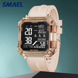 SMAEL 8129 Reloj Digital Deportivo para Hombre, Resistente al Agua 50m, Reloj de Pulsera Cuadrado, Reloj Electrónico de Lujo al por Mayor - Product Image 2
