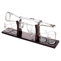 Botol Minuman Keras Vodka Mini Grosir Kosong 800ml Botol Anggur Kaca Persegi