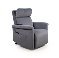Fauteuil inclinable électrique en tissu avec poche latérale pour personnes âgées, mobilier de salon