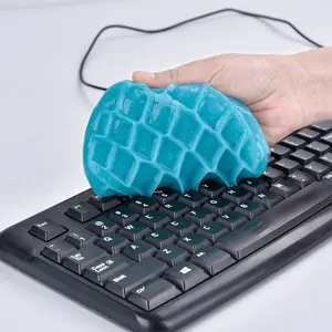 Gel de limpeza para teclado de bebê, teclado colorido universal personalizado 70g super gelatina gel de limpeza para carro