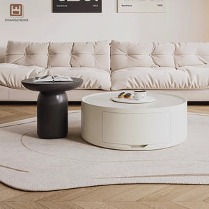 Moderno minimalista bianco rettangolare <span class=keywords><strong>TV</strong></span> Cabinet, accompagnato da arte astratta pezzo - Product Image 4