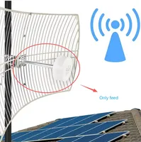 Antenne MIMO extérieure pour 5G/4G/3G/2G 600-6000MHz 2x30dBi à gain élevé longue portée alimentation externe STC Zain Mobily (alimentation uniquement) Terre ferme