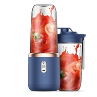 Mélangeur personnel pour shakes et smoothies, mixeur portable, presse-agrumes USB rechargeable avec 6 lames, 1/2 tasses