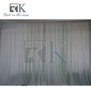 Portable Silver Pipe and Drape System Kit with Chiffon Outdoor <b>Backdrop</b> <b>Stand</b> for Party Use RK RK-TDS610 - Product Image 5