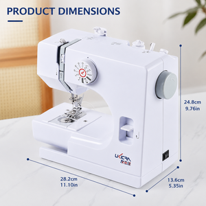 Máquina de Coser Doméstica Multiusos Compacta UFR-725 con Logotipo Personalizado, Venta Caliente, con Puntada Overlock para Coser Prendas - Product Image 3