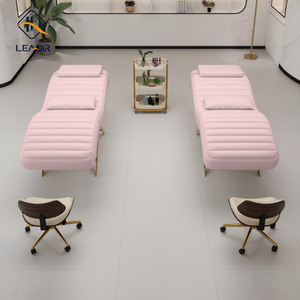 Leadir Salon professionnel meubles dossier réglable Table <span class=keywords><strong>de</strong></span> Massage rose thérapie médicale tatouage visage cils lit - Product Image 4
