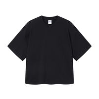 Camiseta de algodón 100% de 275g de alto gramaje, corte holgado, estilo streetwear para hombre, unisex, con estampado personalizado, venta al por mayor.