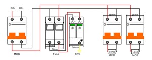 280V/385V B + C T2 20ka 2p/4p Spd dispositivo di protezione contro le sovratensioni dispositivo di protezione per lo scaricatore esterno ac SPD - Product Image 5