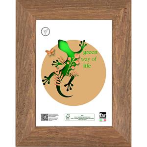 Cornice portafoto WARREN in legno e Crylex noce 13x18 cm - Product Image 1