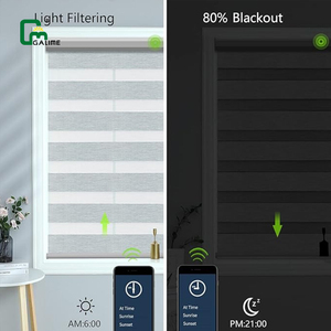 Galime cơ giới Zebra rèm với điều khiển từ xa kích thước tùy chỉnh rèm tự động cho <span class=keywords><strong>Windows</strong></span> Zebra Shades Alexa Google điều khiển - Product Image 2