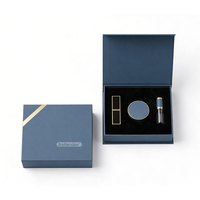 Servicio OEM del Fabricante, Caja de Regalo de Cosméticos para el Cuidado de la Piel con Lámina Dorada, Empaque Magnético de Lujo con Inserto de Terciopelo