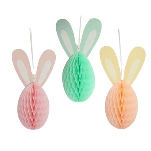 EASTTERN <span class=keywords><strong>Lapin</strong></span> <span class=keywords><strong>de</strong></span> Pâques <span class=keywords><strong>Lapin</strong></span> Nid d'abeille Décoration pour le Printemps Pâques Thème Décorations <span class=keywords><strong>de</strong></span> Fête Fournitures <span class=keywords><strong>de</strong></span> Fête - Product Image 1