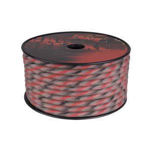 Câble de haut-parleur de voiture en PVC transparent OFC, normes américaines, noir et rouge, câble/paied 14AWG 1,90 mm²*2C, surface transversale/mesure - Product Image 2