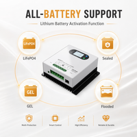 Controlador de Carga Solar MPPT YILIE 30A 12V 24V Automático, Regulador de Entrada de 100V PV para Baterías de Litio LiFePO4, Venta al Por Mayor de Fábrica