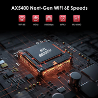 Adaptador WiFi Wifi6E AX5400 Tri banda 5400Mbps Wi-Fi USB3.0 Dongle Antena de alta ganancia Tarjeta de red inalámbrica compatible con WPA3