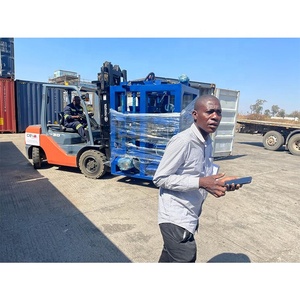 Máquina semiautomática de fabricación de bloques sólidos de cemento de hormigón a pequeña escala de 850*450mm paleta 11,95 KW - Product Image 6