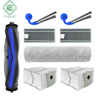 Pièces de rechange pour aspirateur robot Ecovacs Debot X9 Pro Omni : brosse principale, brosse latérale, filtre HEPA, sac à poussière, filtre.