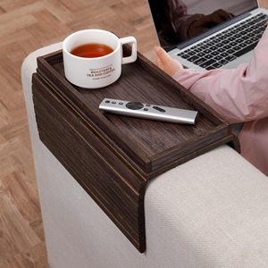 Plateau de canapé en bambou personnalisé - Conception à clipser, pliable et durable pour une utilisation en salle de bain et le rangement de la vaisselle - Product Image 2