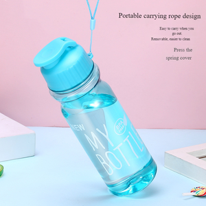 <span class=keywords><strong>Botella</strong></span> <span class=keywords><strong>de</strong></span> agua deportiva <span class=keywords><strong>de</strong></span> 500ml, gran capacidad, transparente, portátil, sin BPA, regalo para acampar al aire libre, diseño clásico, taza para agua fría - Product Image 2